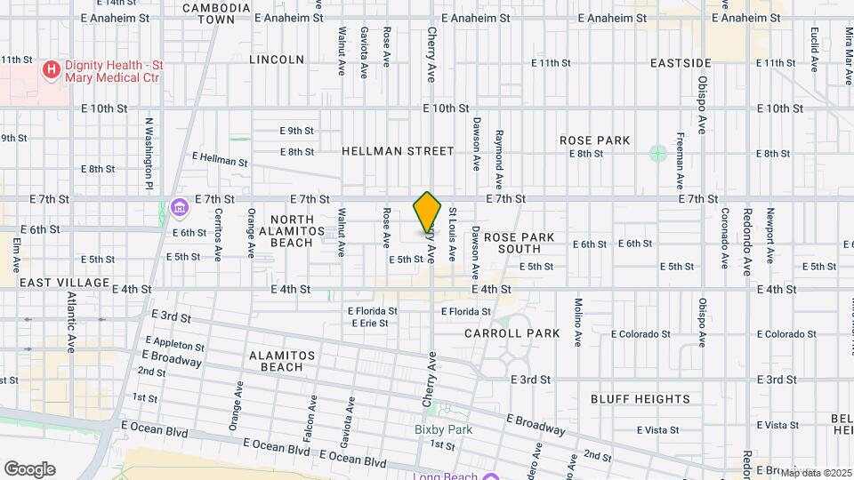 539 Cherry Ave Mapa y Detalles de la Ubicación