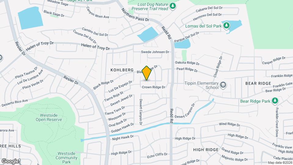 1316 Black Ridge Dr Map and Location Details