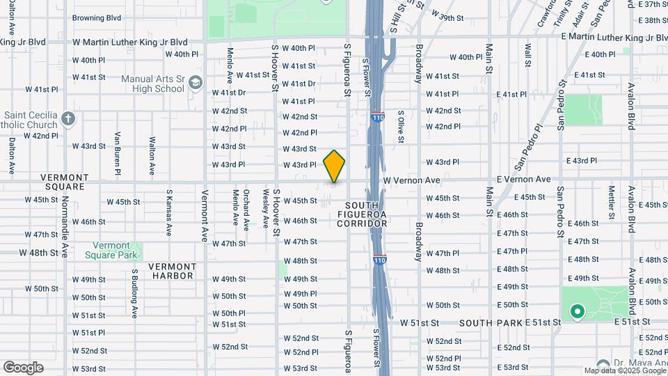 524 W Vernon Ave Map and Location Details