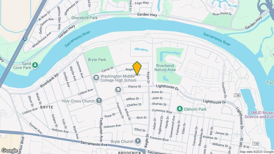 1025 Marston St Map and Location Details