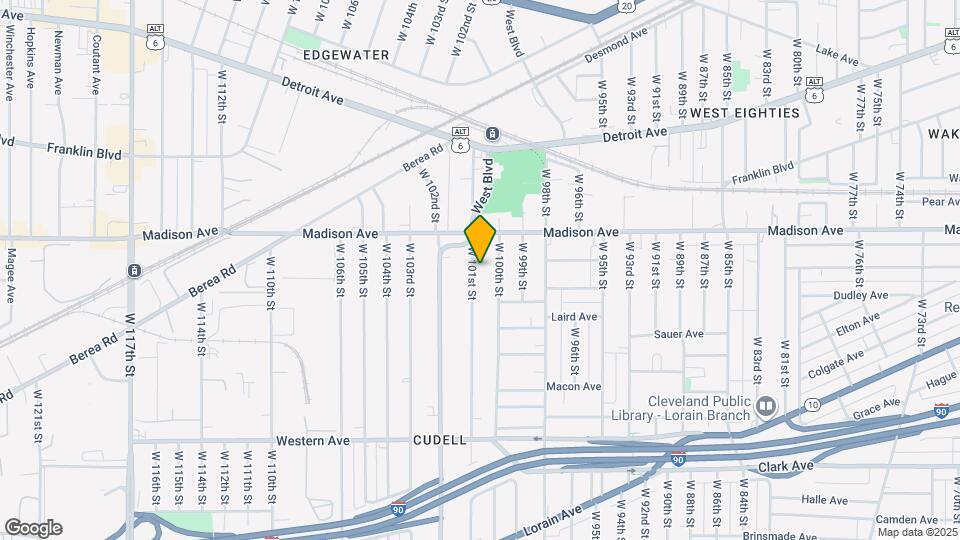 2043 W 101st St Mapa y Detalles de la Ubicación