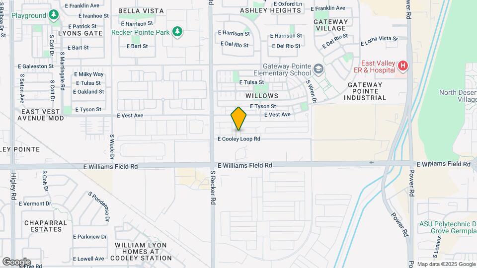 2282 S Deerfield Ln Map and Location Details