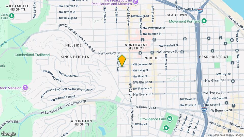 2365 NW Irving St Map and Location Details
