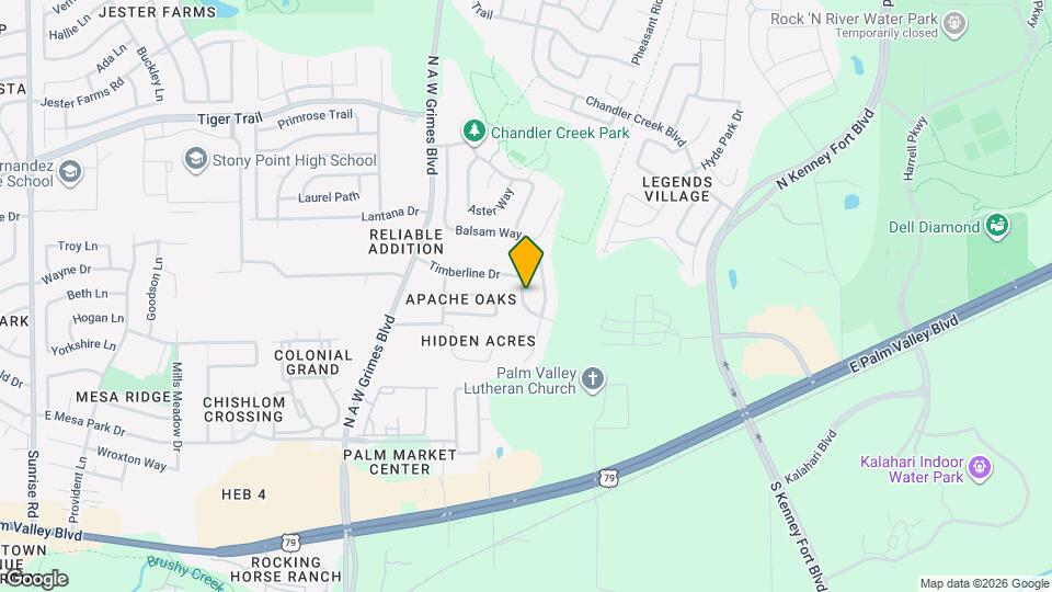 2107 Deer Creek Trail Map and Location Details