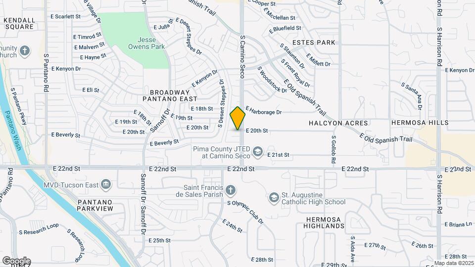 1002 S Seco Pl Map and Location Details