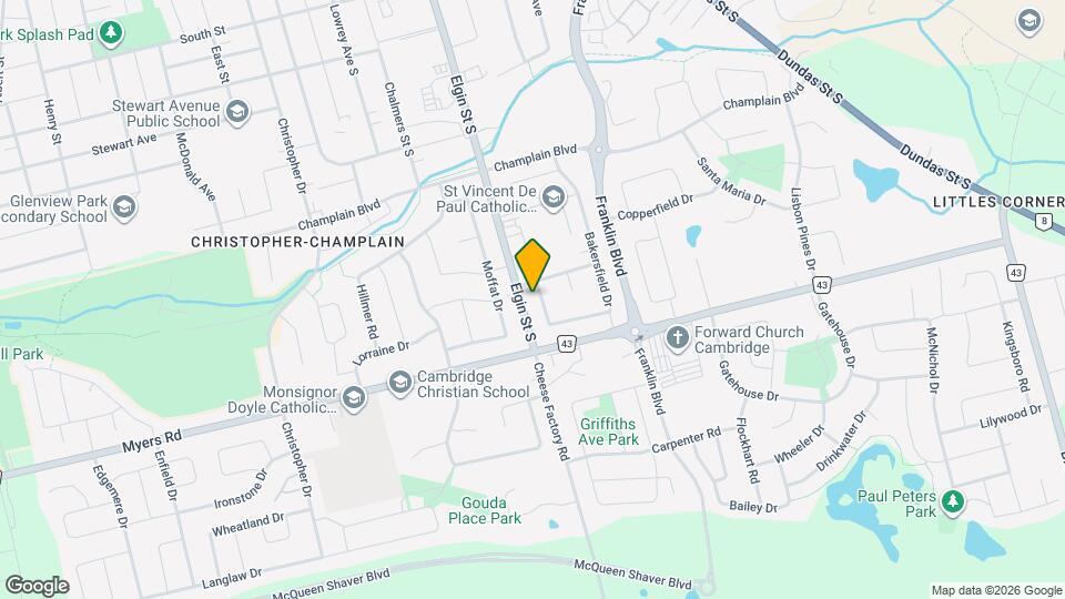 284 Bakersfield Dr Map and Location Details