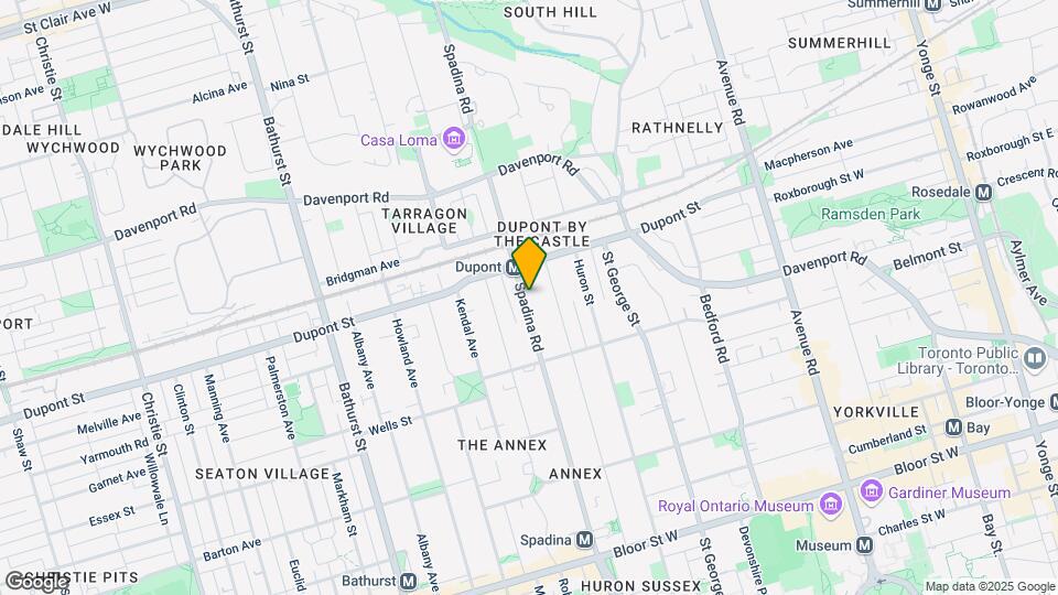 201 Spadina Rd Map and Location Details