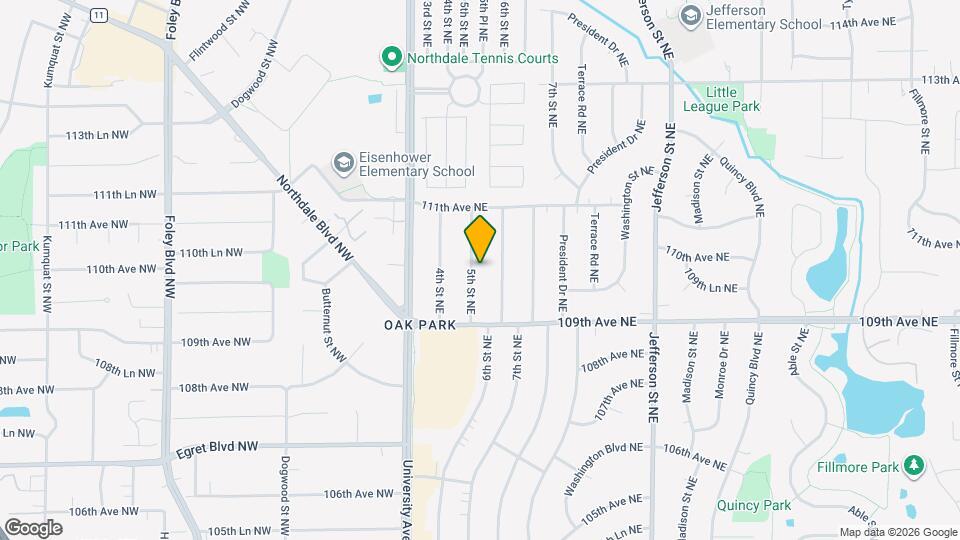 10943 5th St NE Mapa y Detalles de la Ubicación