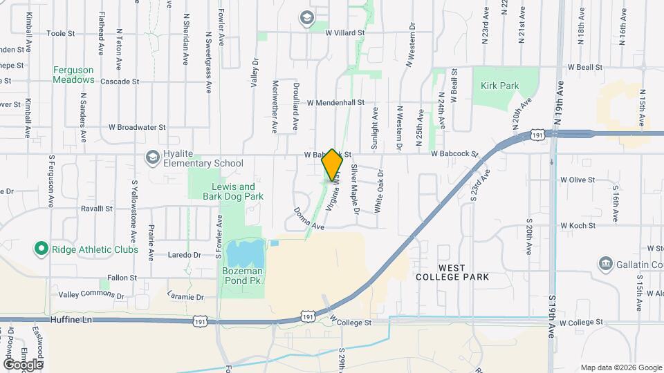 201 Virginia Way Map and Location Details