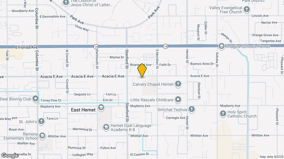 41861 Acacia E Ave Map and Location Details