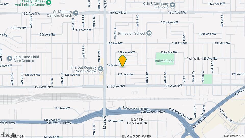 8007-128A 128a Ave NW Map and Location Details