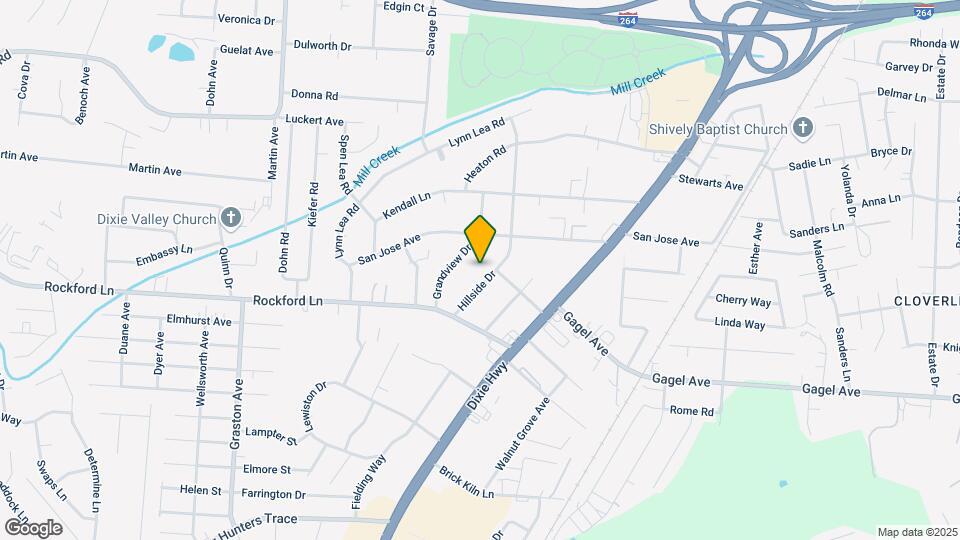 4620 Hillside Dr Map and Location Details