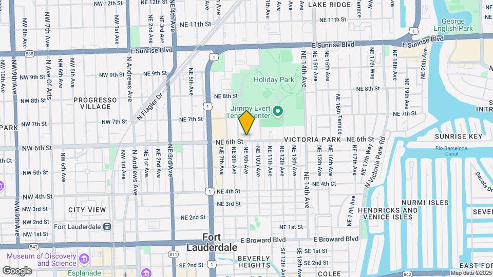 825 NE 6th St Mapa y Detalles de la Ubicación