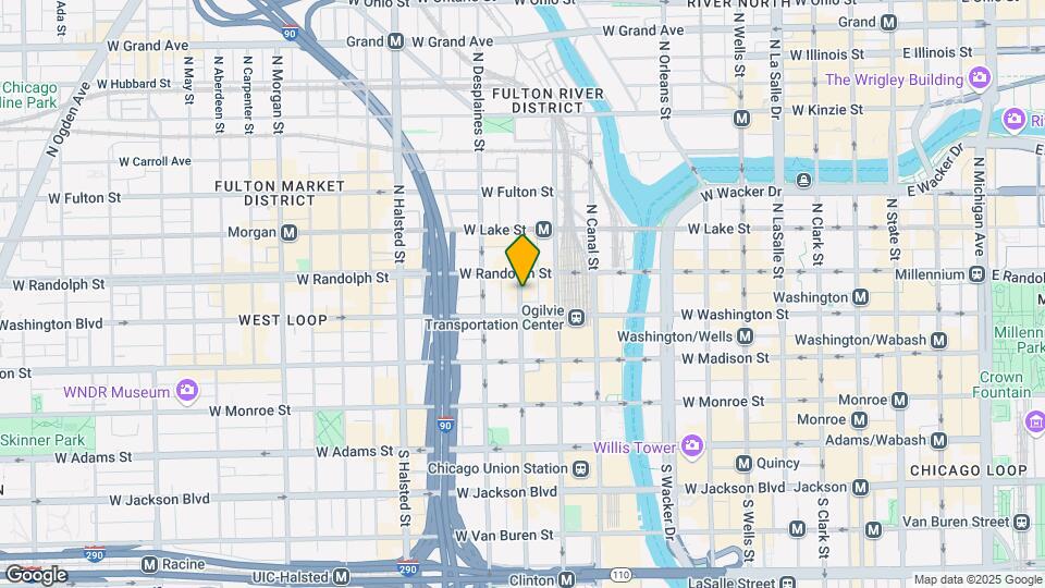 125 N Jefferson St Map and Location Details