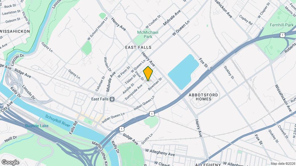 3423 Vaux St Map and Location Details