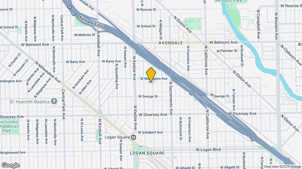 2940 N Albany Ave, Unit 1W Map and Location Details
