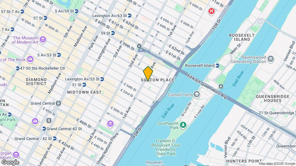 400 E 56th St Map and Location Details