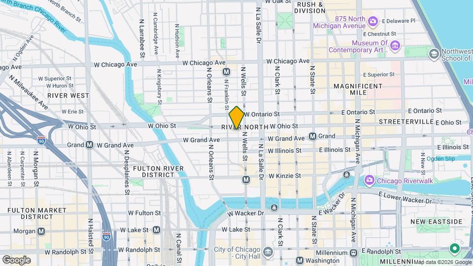 236 W Hubbard St Map and Location Details