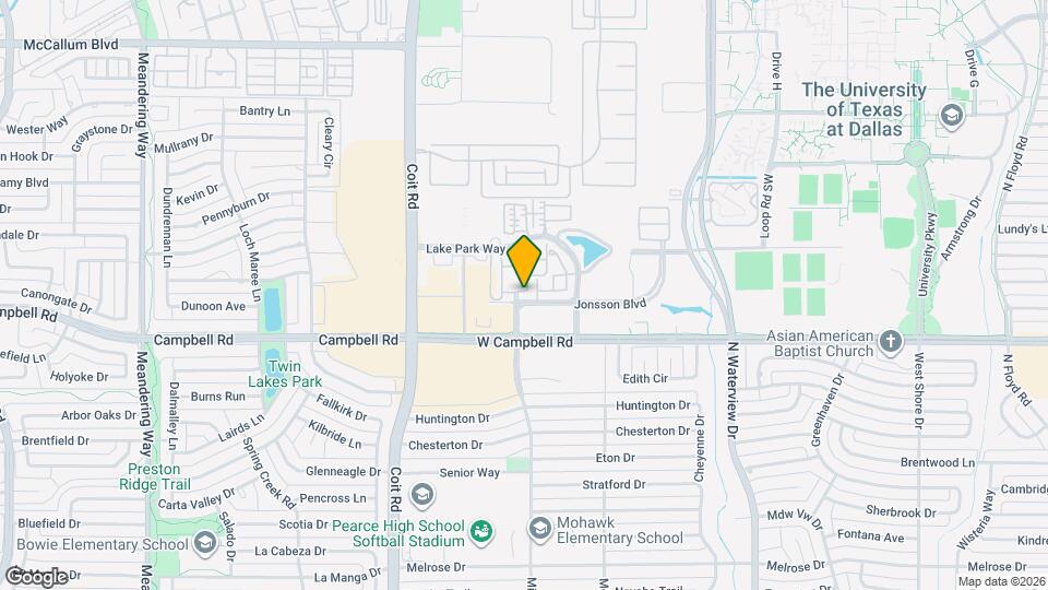 1205 Lake Vista Ln Map and Location Details