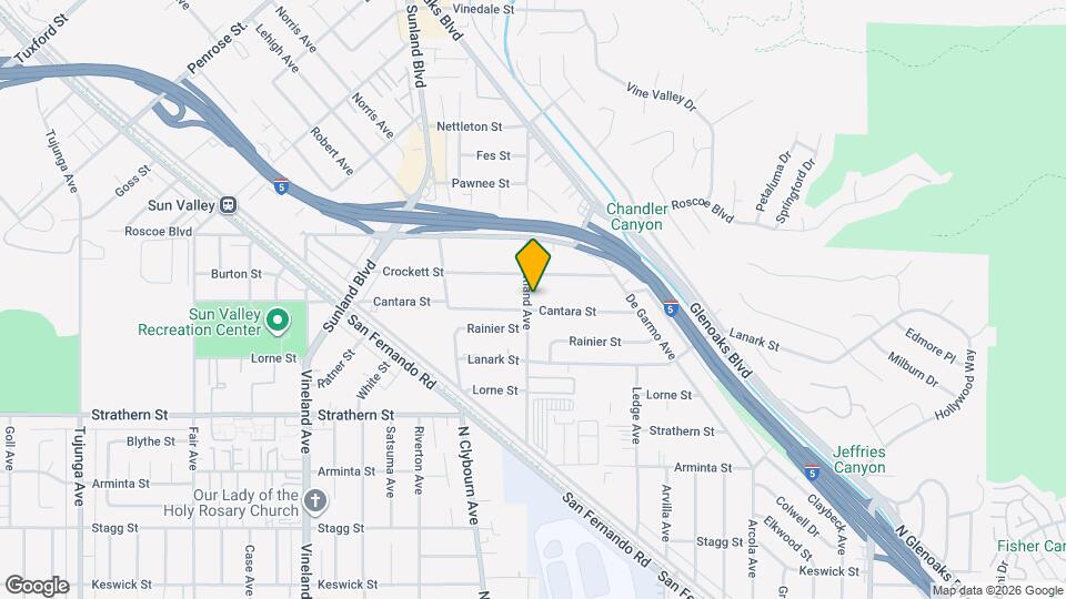 8206 Wheatland Ave Mapa y Detalles de la Ubicación