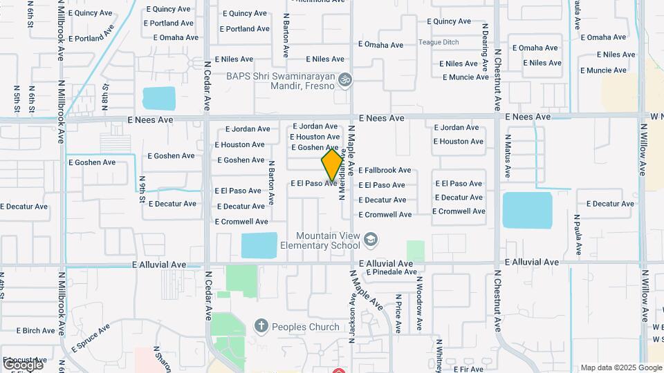 1867 E El Paso Ave Map and Location Details