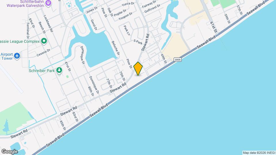 7310 Seawall Blvd, Unit BTS 1101 Map and Location Details