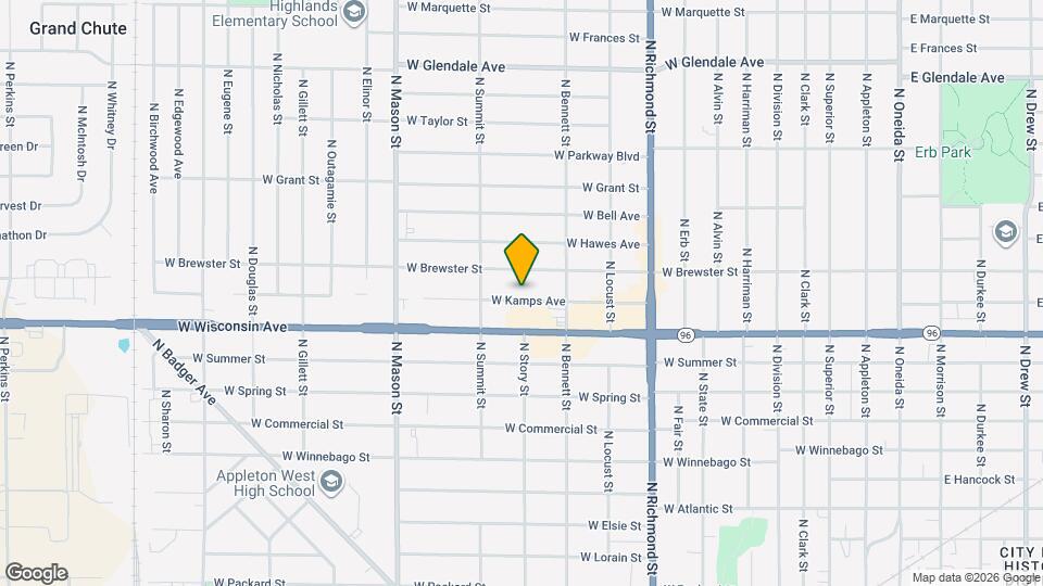 1004 W Kamps Ave Mapa y Detalles de la Ubicación