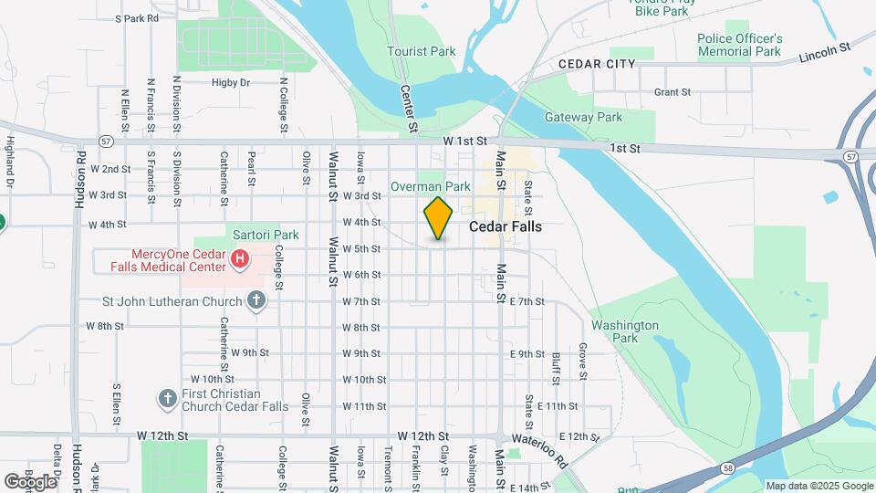 321 W 5th St Map and Location Details