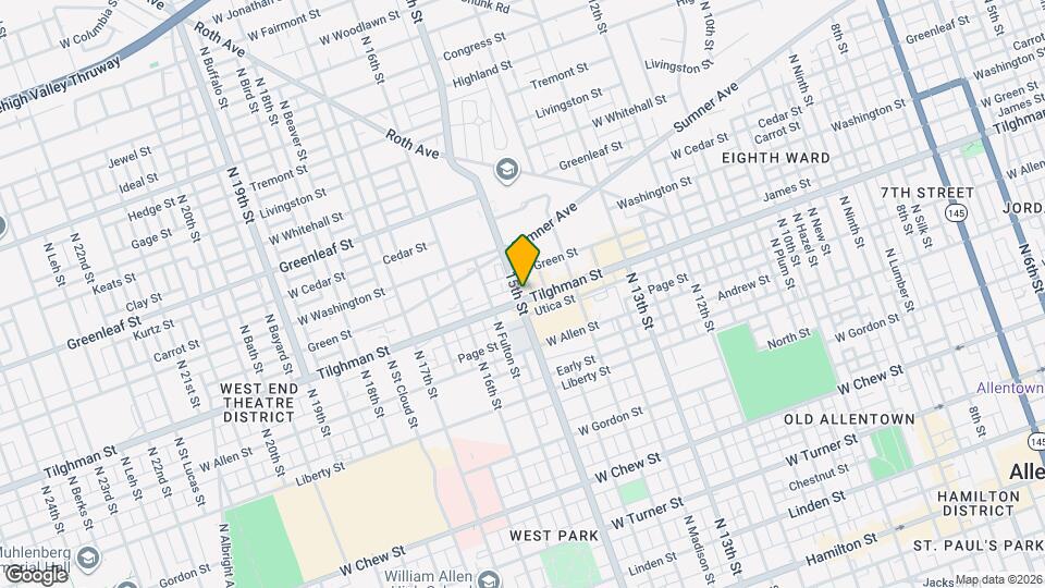 1455 Tilghman St Map and Location Details