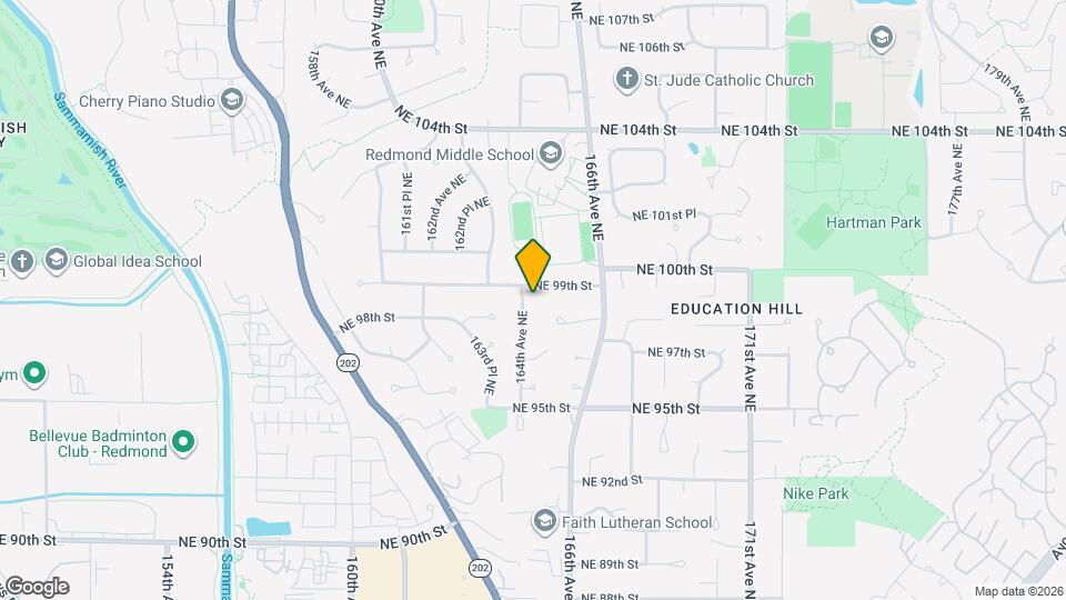 9830 164th Ave NE Mapa y Detalles de la Ubicación