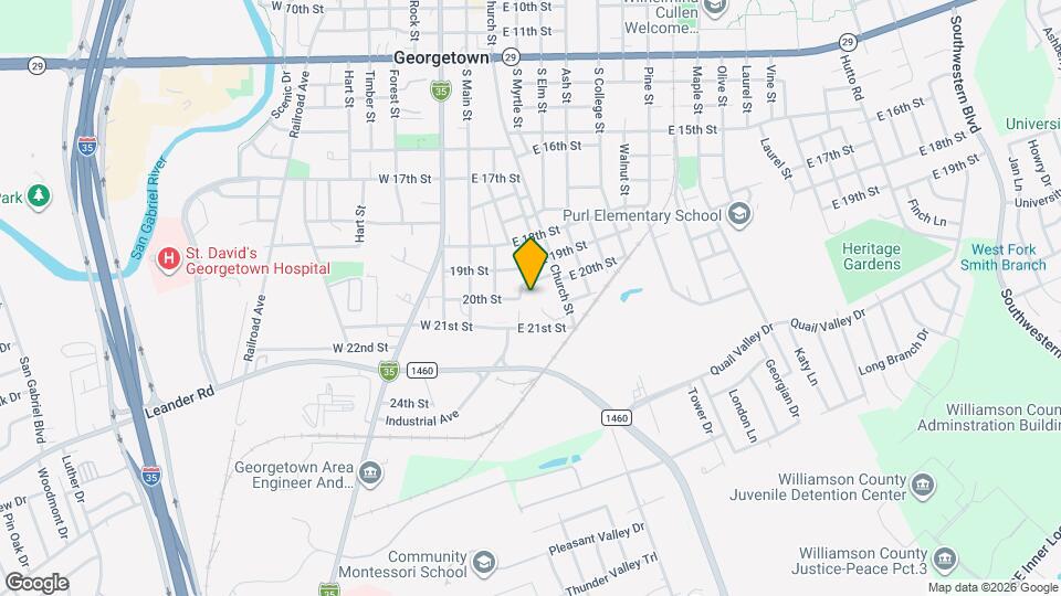 218 E 20th St Map and Location Details