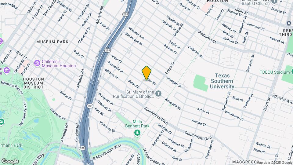 2809 Rosedale St Map and Location Details