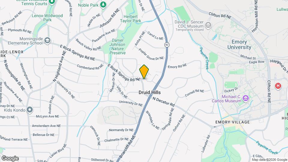 1466 E Rock Springs Rd NE Map and Location Details
