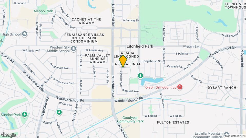 313 S Desert Ave Map and Location Details