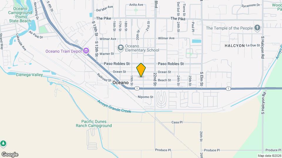 2061 Beach St Map and Location Details