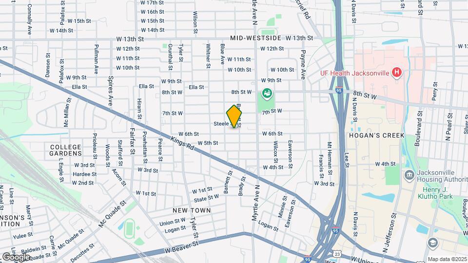 1417 W 6th St Map and Location Details