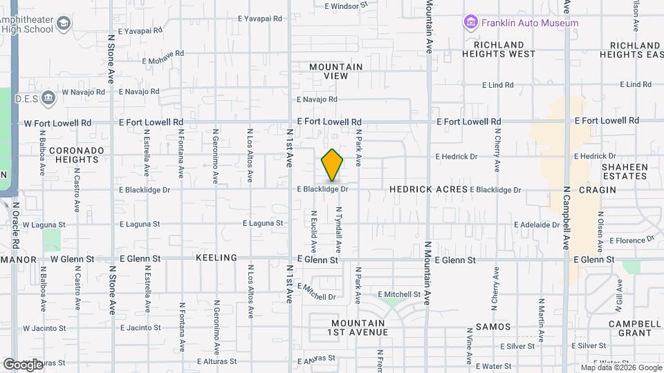 872 E Park Modern Dr Mapa y Detalles de la Ubicación