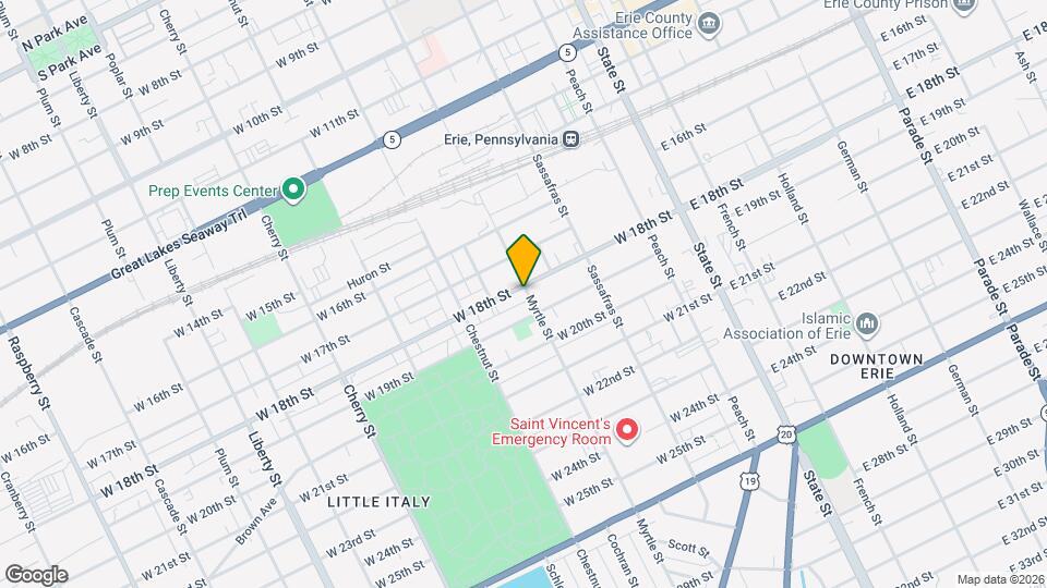 1804 Myrtle St Map and Location Details