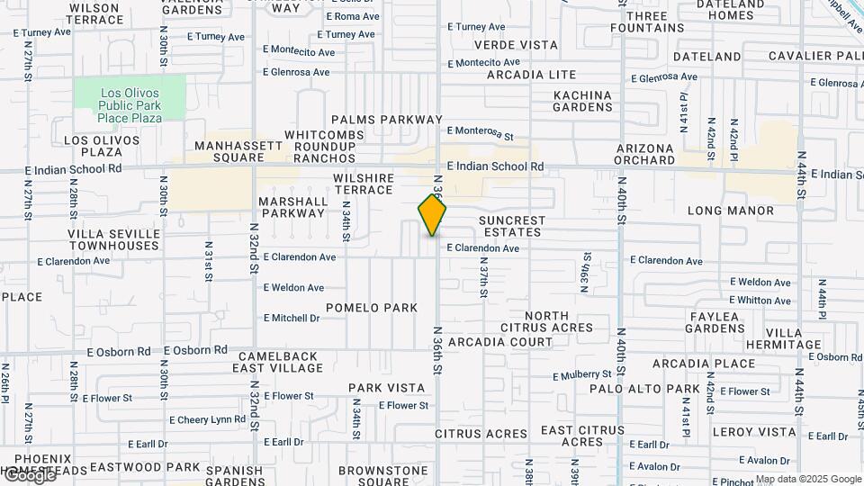 3814 N 36th St Mapa y Detalles de la Ubicación