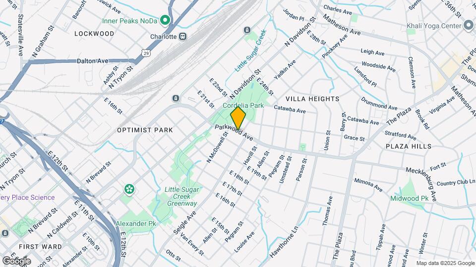 820 Parkwood Ave Map and Location Details