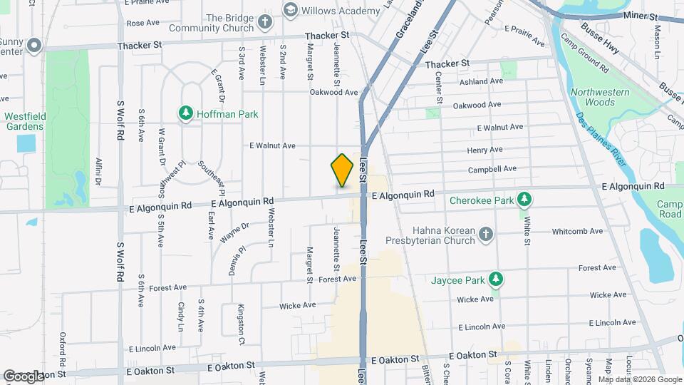 1195 Jeannette St Mapa y Detalles de la Ubicación