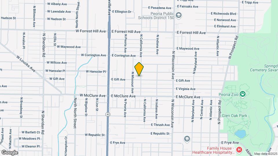 2621 N California Ave Map and Location Details