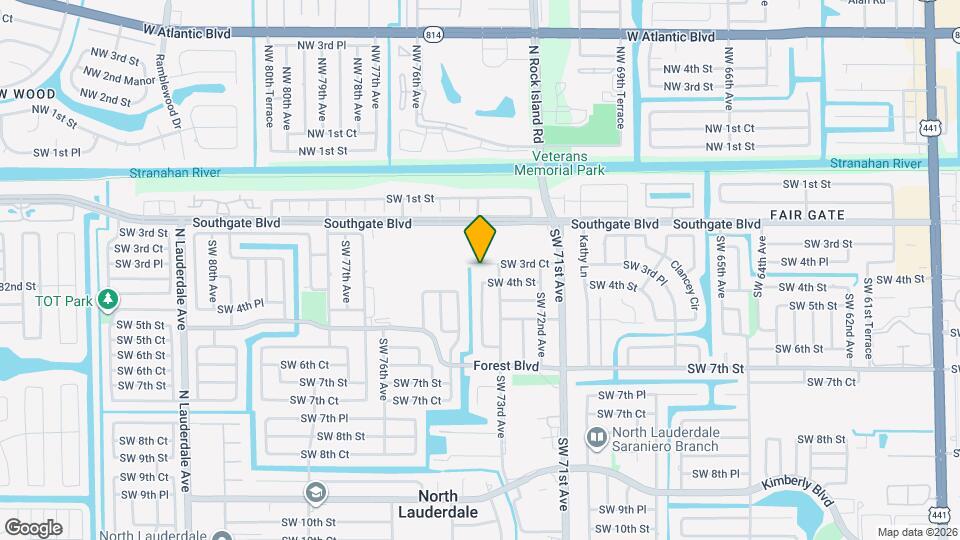 7306 SW 3rd Ct Map and Location Details