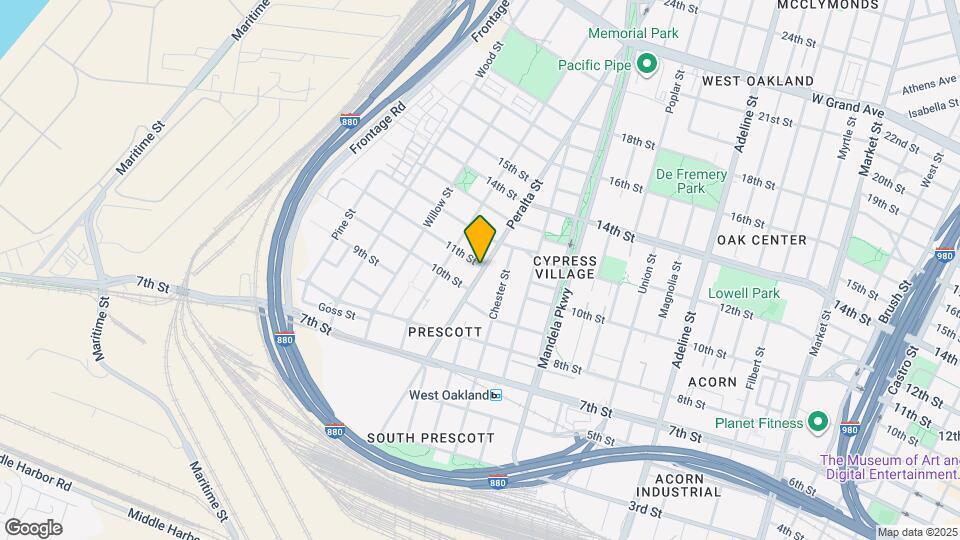 1037 Peralta St Mapa y Detalles de la Ubicación