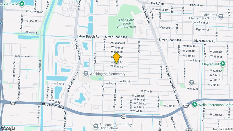1496 W 32nd St Map and Location Details
