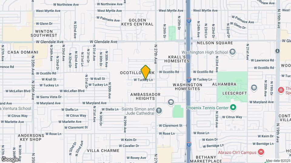 2735 W Tuckey Ln-Unit -1 Map and Location Details