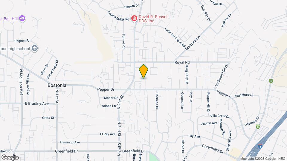 1858 Pepper Valley Ln Map and Location Details