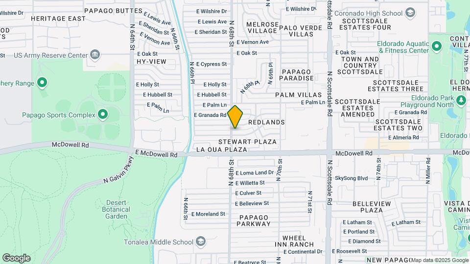 6802 E Almeria Rd Map and Location Details