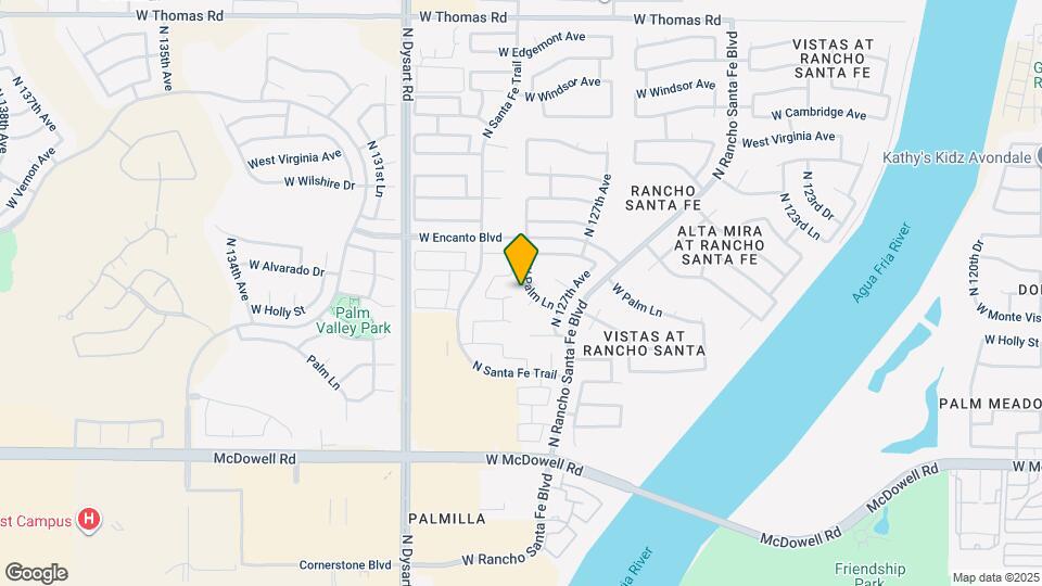 12751 W Palm Ln Map and Location Details
