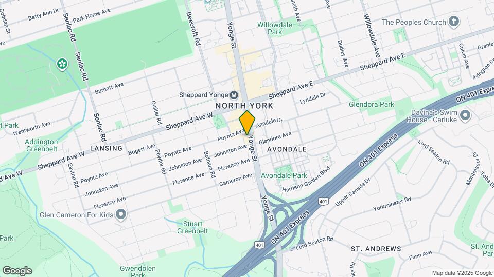 4720 Yonge St Map and Location Details